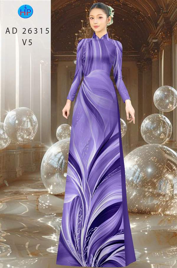 Vải Áo Dài Hoa In 3D Vừa Ra AD 26315 1 Vai Ao Dai Hoa In 3D Vua Ra AD 26315