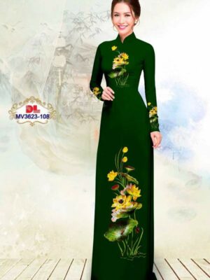 Vải Áo Dài Hoa Sen Mới Ra AD MV3623 29 Vai Ao Dai Hoa Sen Moi Ra AD MV3623