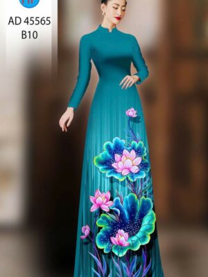 1759281395 261 Vai Ao Dai Hoa Sen Sang Trong AD 45565
