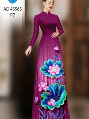 1759281396 388 Vai Ao Dai Hoa Sen Sang Trong AD 45565