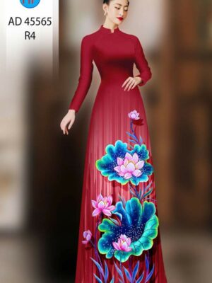 1759281396 391 Vai Ao Dai Hoa Sen Sang Trong AD 45565