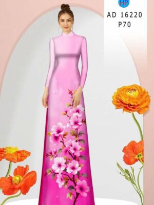 Home 89 Vai Ao Dai Hoa In 3D Vua Ra AD 16220