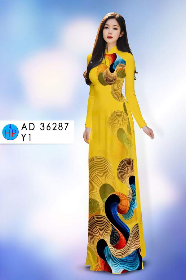 Vải Áo Dài Hoa Văn Độc Đáo AD 36287 1 Vai Ao Dai Hoa Van Doc Dao AD 36287