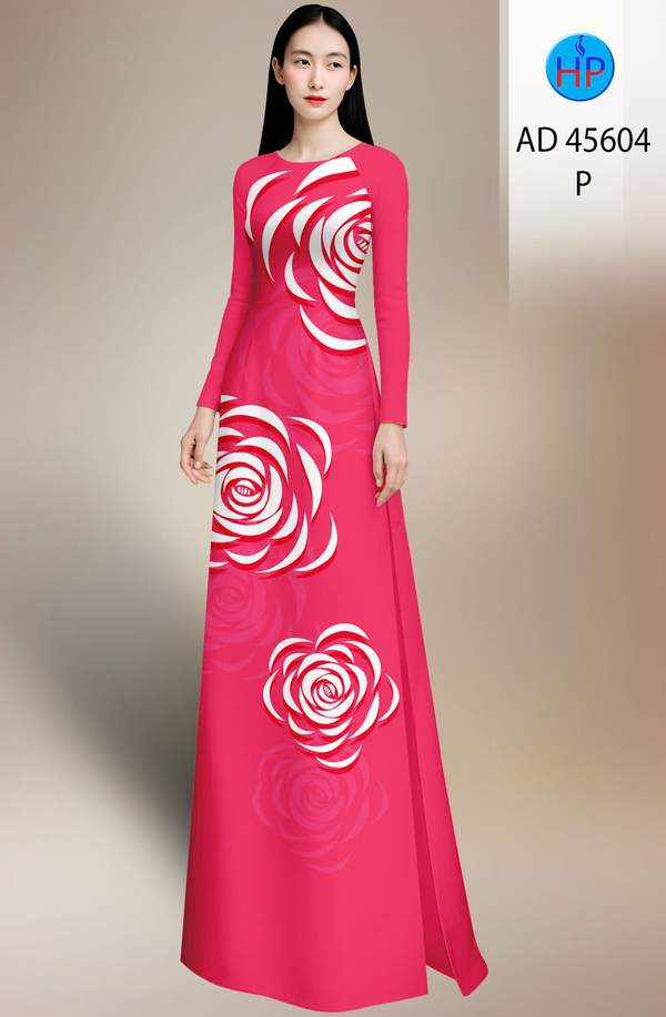 Vải Áo Dài Hoa Văn Mới Ra AD 45604 1 Vai Ao Dai Hoa Van Moi Ra AD 45604