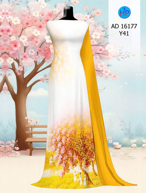 Vải Áo Dài Phong Cảnh Vừa Ra AD 16177 1 Vai Ao Dai Phong Canh Vua Ra AD 16177