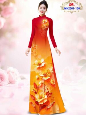 1763517339 674 Vai Ao Dai Hoa In 3D Sang Trong AD MH2501