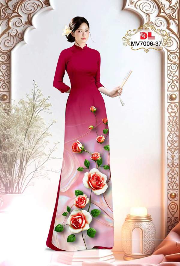 Vải Áo Dài Hoa Hồng Thu Hút AD MV7006 8 1763517784 119 Vai Ao Dai Hoa Hong Thu Hut AD MV7006