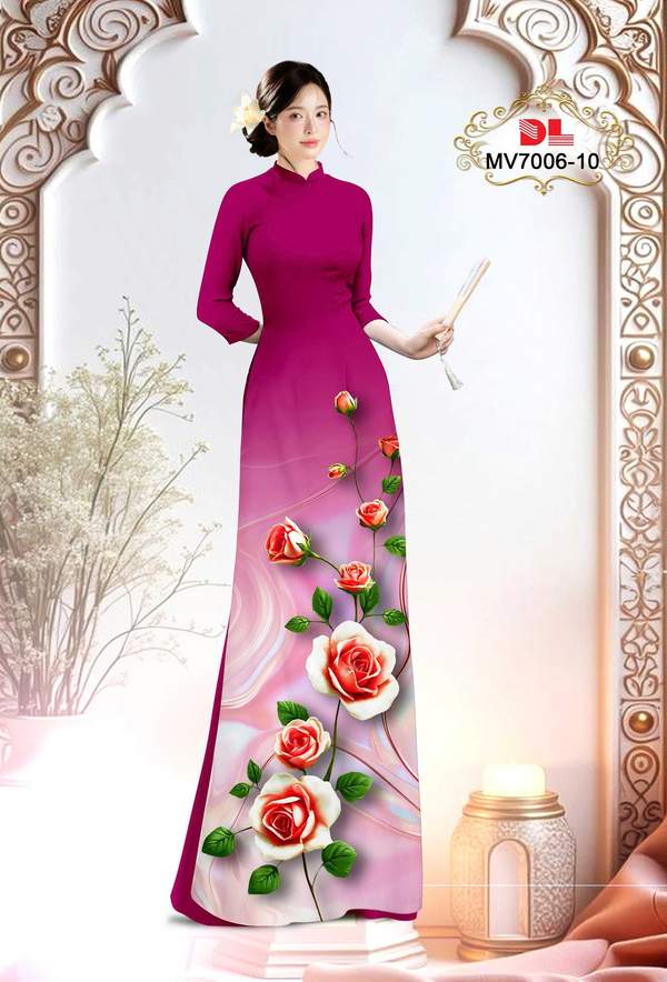 Vải Áo Dài Hoa Hồng Thu Hút AD MV7006 4 1763517784 62 Vai Ao Dai Hoa Hong Thu Hut AD MV7006