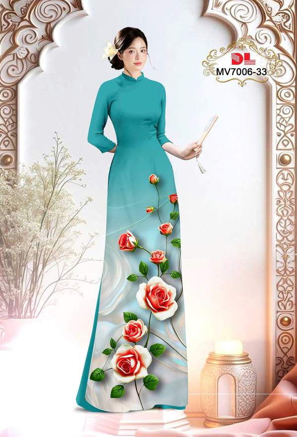 Vải Áo Dài Hoa Hồng Thu Hút AD MV7006 10 1763517785 155 Vai Ao Dai Hoa Hong Thu Hut AD MV7006