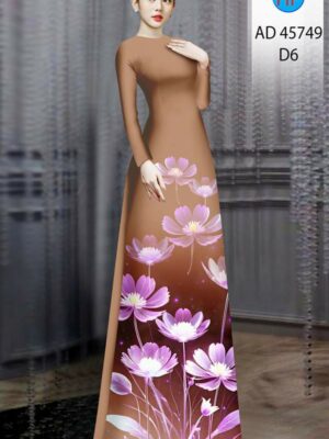 Vai Ao Dai Hoa Cuc Sang Trong AD 45749