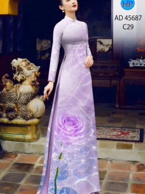 Home 93 Vai Ao Dai Hoa Hong Moi Ra AD 45687