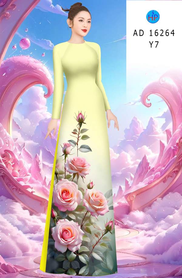 Vải Áo Dài Hoa Hồng Thiết Kế 2025 AD 16264 1 Vai Ao Dai Hoa Hong Thiet Ke 2025 AD 16264