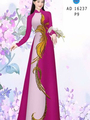 Vai Ao Dai Hoa In 3D Kieu Moi AD 16237