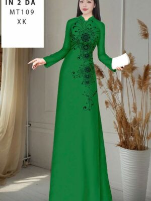 Vai Ao Dai Hoa In 3D Thiet Ke 2025 AD