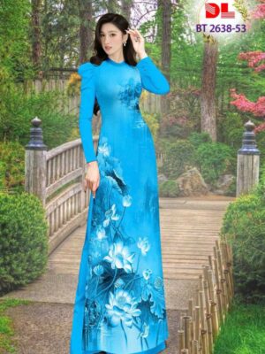 Vai Ao Dai Hoa Sen Kieu Moi AD BT2638