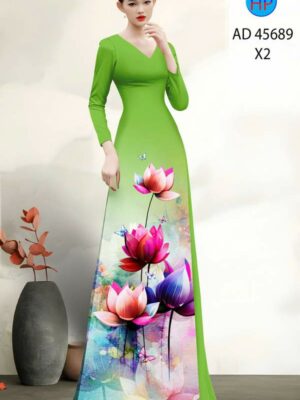 Home 87 Vai Ao Dai Hoa Sen Thu Hut AD 45689