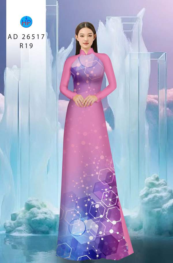 Vải Áo Dài Hoa Văn Sang Trọng AD 26517 1 Vai Ao Dai Hoa Van Sang Trong AD 26517