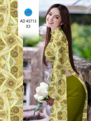 Vai Ao Dai Hoa Van Vua Ra AD 45713