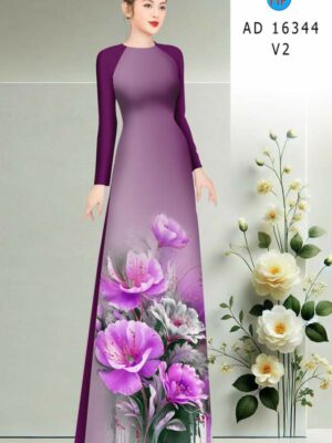 1764725828 403 Vai Ao Dai Hoa In 3D Sang Trong AD 16344