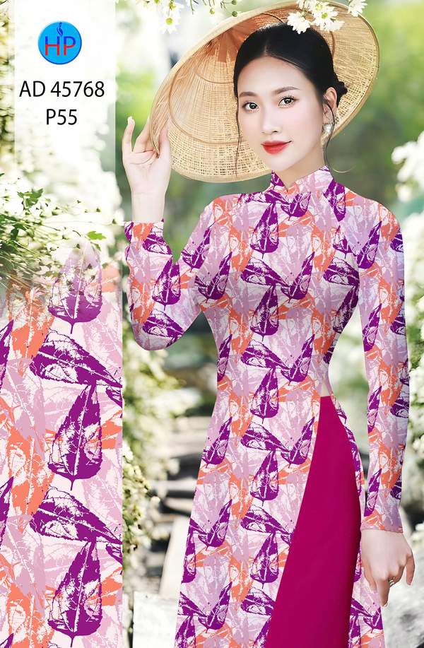 Vải Áo Dài In Hình Lá Vừa Ra AD 45768 4 1764814221 511 Vai Ao Dai In Hinh La Vua Ra AD 45768