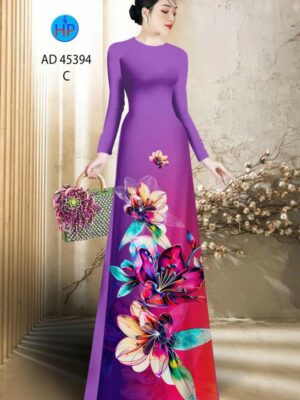 1765160256 811 Vai Ao Dai Hoa In 3D Vua Ra AD 45394