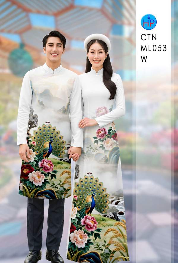 Vải Áo Dài Cặp Đôi Chim Công Thiết Kế 2025 AD CTN ML053 7 1765330783 724 Vai Ao Dai Cap Doi Chim Cong Thiet Ke 2025