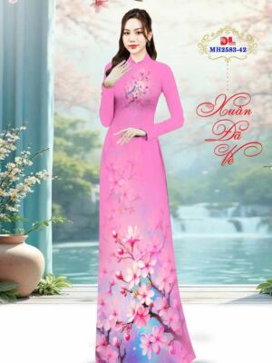 1766800774 180 Vai Ao Dai Hoa Dao Don Tet Vua Ra AD