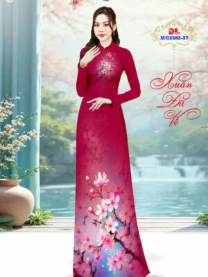 1766800774 604 Vai Ao Dai Hoa Dao Don Tet Vua Ra AD