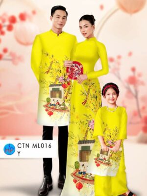 1767139667 407 Vai Ao Dai Gia Dinh Hoa Mai Don Tet Thiet