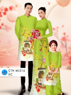 1767139667 681 Vai Ao Dai Gia Dinh Hoa Mai Don Tet Thiet