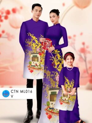 1767139667 955 Vai Ao Dai Gia Dinh Hoa Mai Don Tet Thiet