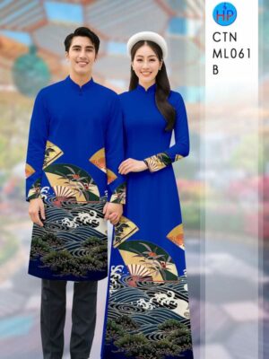Home 87 Vai Ao Dai Cap Doi Hoa In 3D Thiet Ke