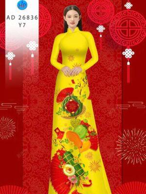Vai Ao Dai Don Tet Moi Ra AD 26836