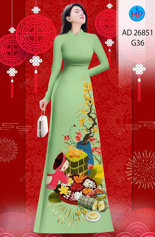 Vải Áo Dài Đón Tết Thiết Kế 2025 AD 26851 1 Vai Ao Dai Don Tet Thiet Ke 2025 AD 26851