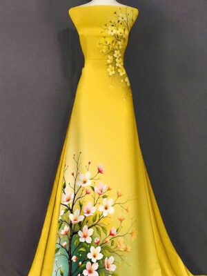 Vai Ao Dai Hoa Dao Moi Ra AD MH2651