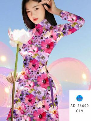 Vai Ao Dai Hoa Deu Doc Dao AD 26600