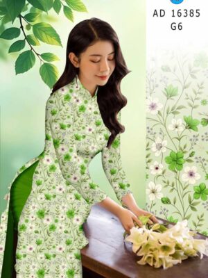 Vai Ao Dai Hoa Deu Thiet Ke 2025 AD 16385