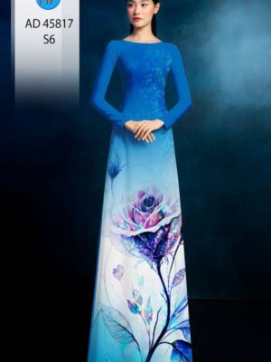Vai Ao Dai Hoa Hong Vua Ra AD 45817