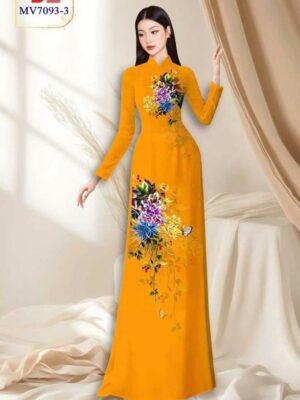 Vai Ao Dai Hoa In 3D Doc Dao AD MV7093