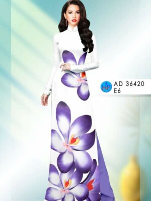 Vai Ao Dai Hoa In 3D Kieu Moi AD 36420