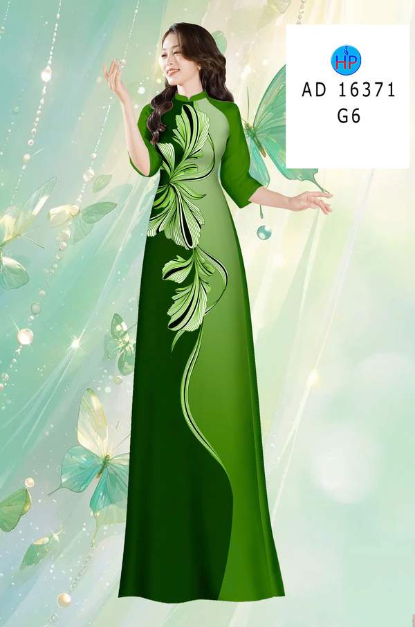 Vải Áo Dài Hoa In 3D Sang Trọng AD 16371 1 Vai Ao Dai Hoa In 3D Sang Trong AD 16371