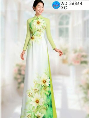 Vai Ao Dai Hoa In 3D Vua Ra AD 36864