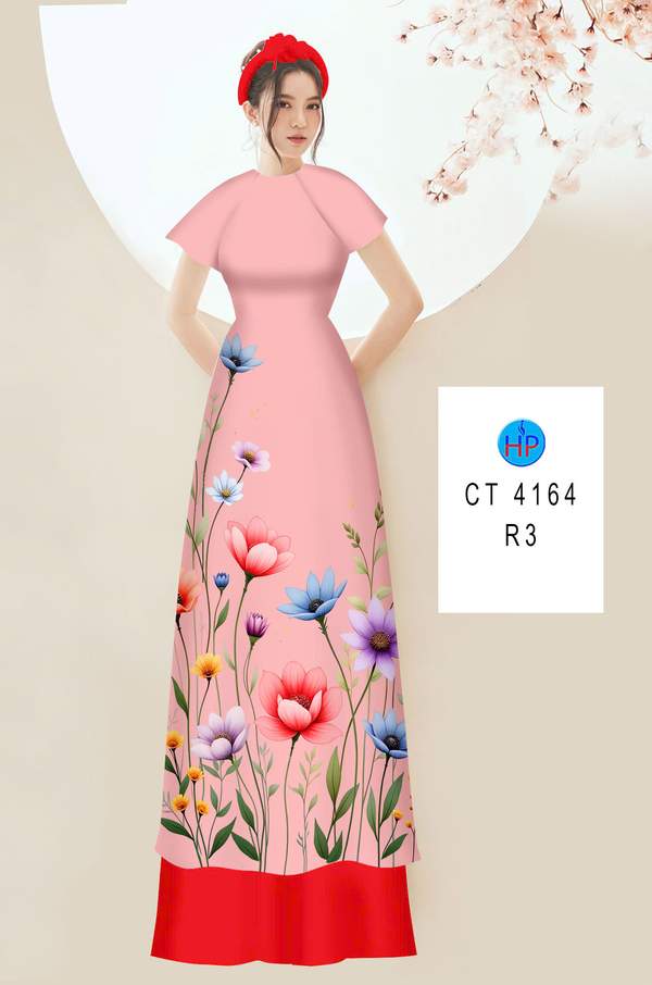 Vải Áo Dài Hoa In 3d Độc Đáo AD CT4164 1 Vai Ao Dai Hoa In 3d Doc Dao AD CT4164