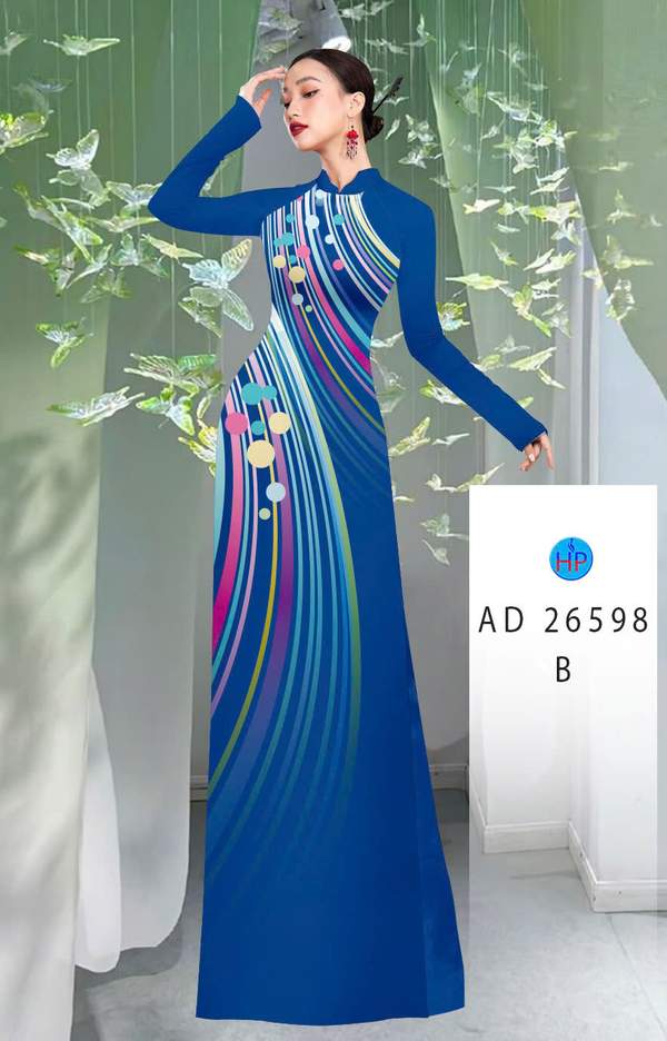 Vải Áo Dài Hoa Văn Kiểu Mới AD 26598 1 Vai Ao Dai Hoa Van Kieu Moi AD 26598