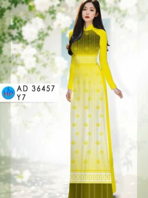 Vải Áo Dài Hoa In 3D Thiết Kế 2025 AD 36457 28 vai ao dai mau moi g5jd