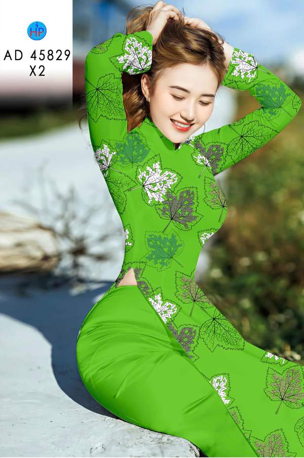 Vải Áo Dài In Hình Lá Thiết Kế 2026 AD 45829 9 1767664529 695 Vai Ao Dai In Hinh La Thiet Ke 2026 AD