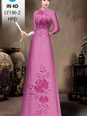 1769056050 342 Vai Ao Dai In Chim 4D Doc Dao AD LY196 2