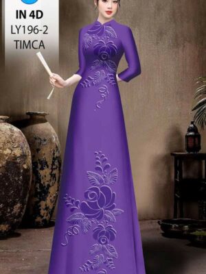 1769056050 411 Vai Ao Dai In Chim 4D Doc Dao AD LY196 2