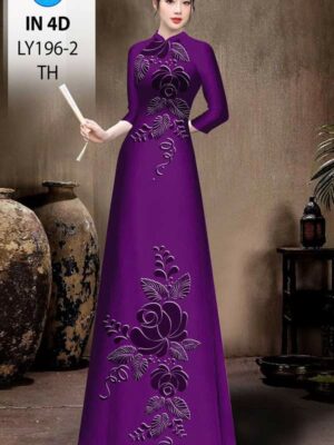 1769056050 724 Vai Ao Dai In Chim 4D Doc Dao AD LY196 2