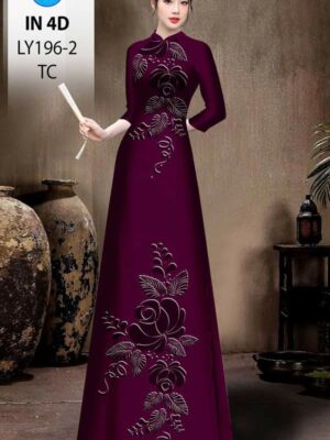 1769056052 223 Vai Ao Dai In Chim 4D Doc Dao AD LY196 2